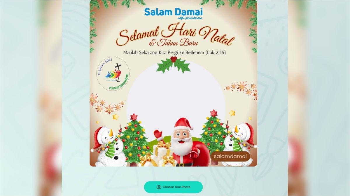 Ilustrasi cara pasang link twibbon Natal 2024 dengan mudah
