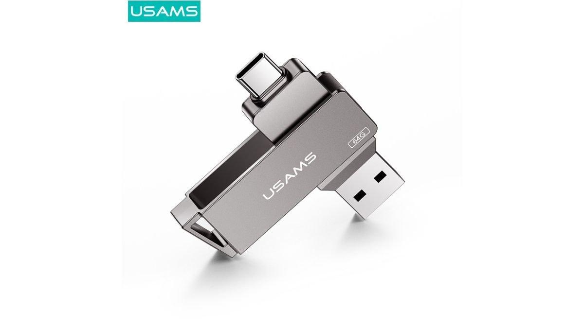 USAMS USB 3.0 + Type C Rotatable Flash Drive