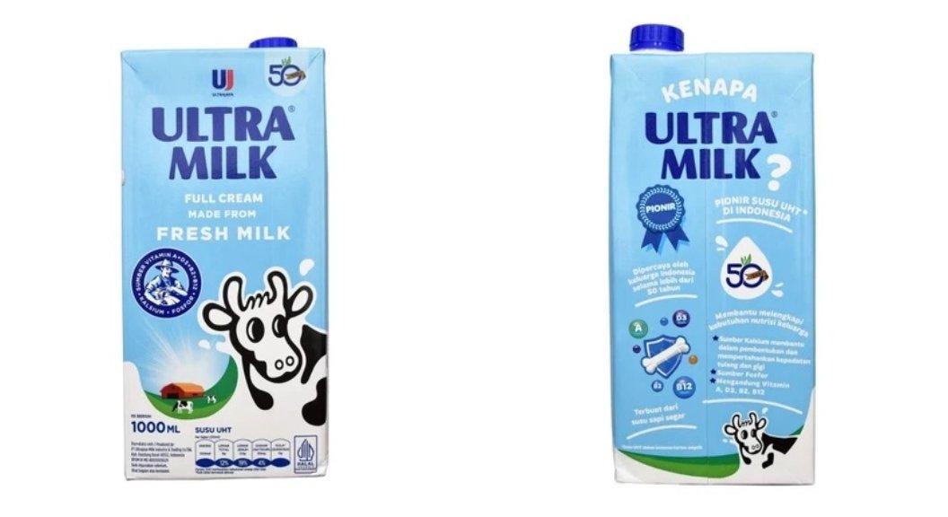 Ultra UHT Milk Plain 1000 Ml Susu Segar