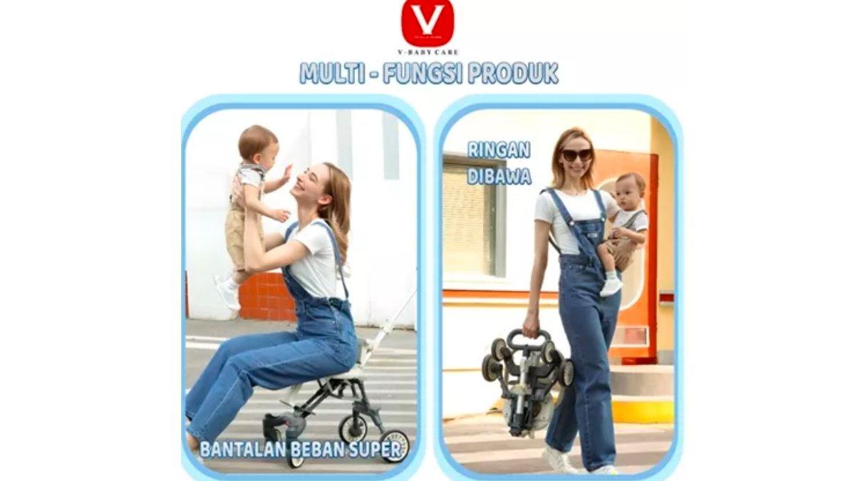 V-BABY CARE Stroller bayi/stroller bayi/kursi dorong bayi