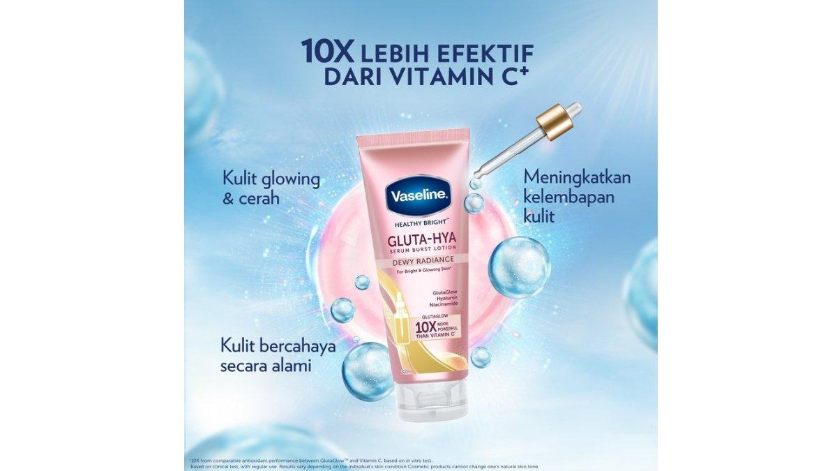 Vaseline Healthy Bright Gluta Serum UV Lotion Dewy Radiance