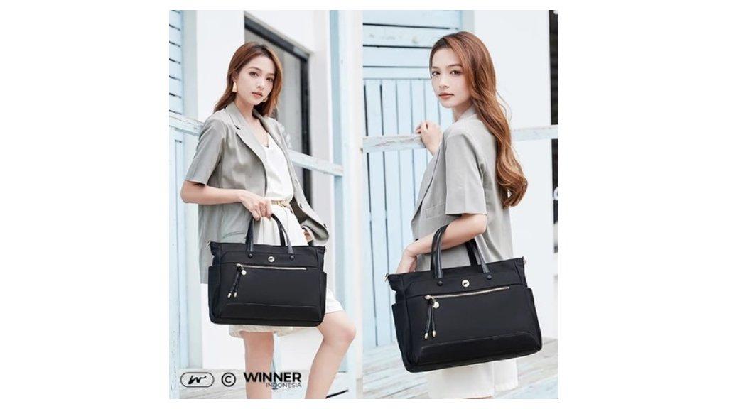 WINNER Tas Laptop 14 15 inch Bahu Selempang Premium Nilon Oxford Anti-Air