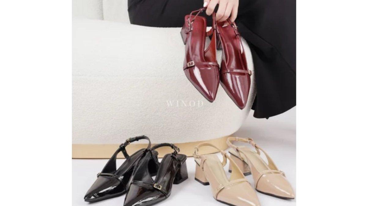 WINOD Isla Mules Wanita Heels 5cm
