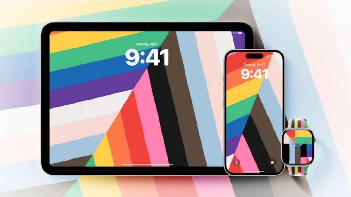 Ilustrasi tampilan wallpaper Pride Harmony
