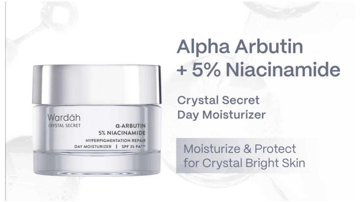Wardah Alpha Arbutin + 5 persen Niacinamide Crystal Secret Brightening Day Cream