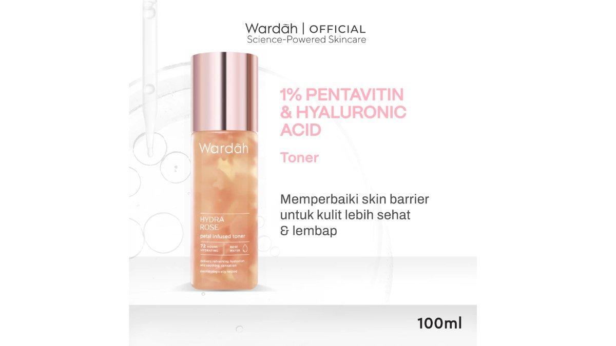 Wardah Pentavitin + Rose Water Hydra Rose Petal Infused Toner