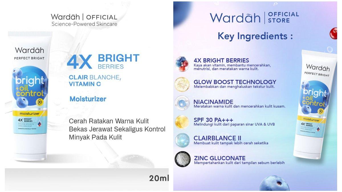 Wardah Perfect Bright Moisturizer Bright + Oil Control SPF 30 PA+++