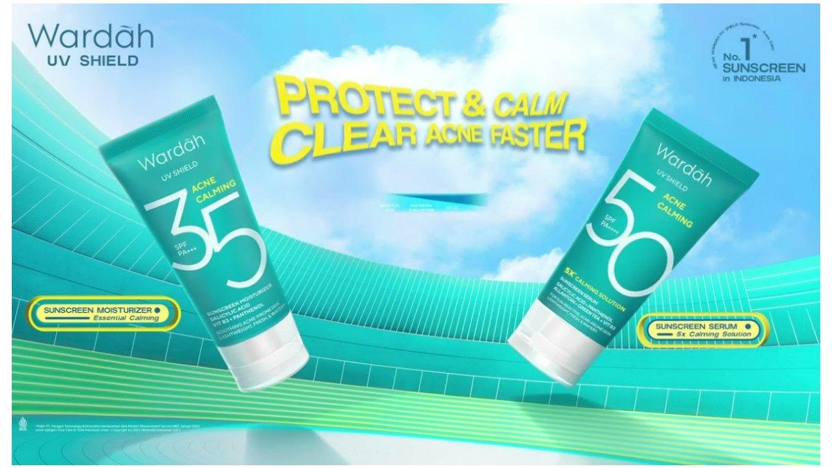 Wardah UV Shield Acne Calming Sunscreen Moisturizer SPF 35 PA+++