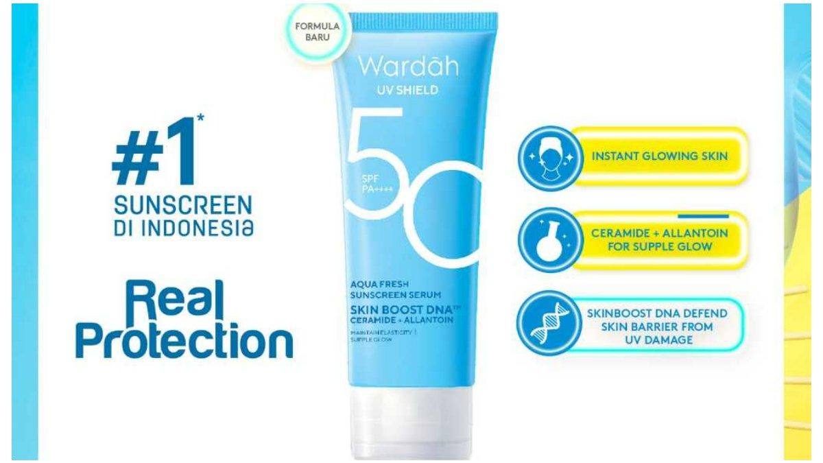 Wardah UV Shield Aqua Fresh Sunscreen Serum SPF 50 PA++++