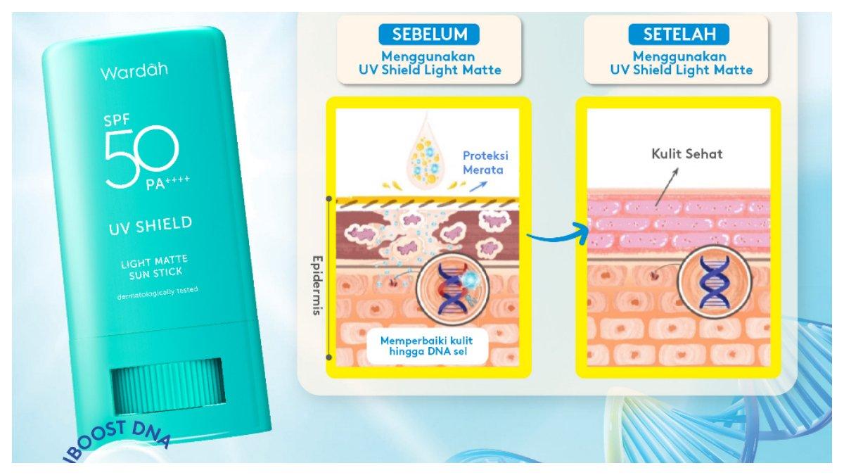 Wardah UV Shield Light Matte Sun Stick SPF 50 PA +++