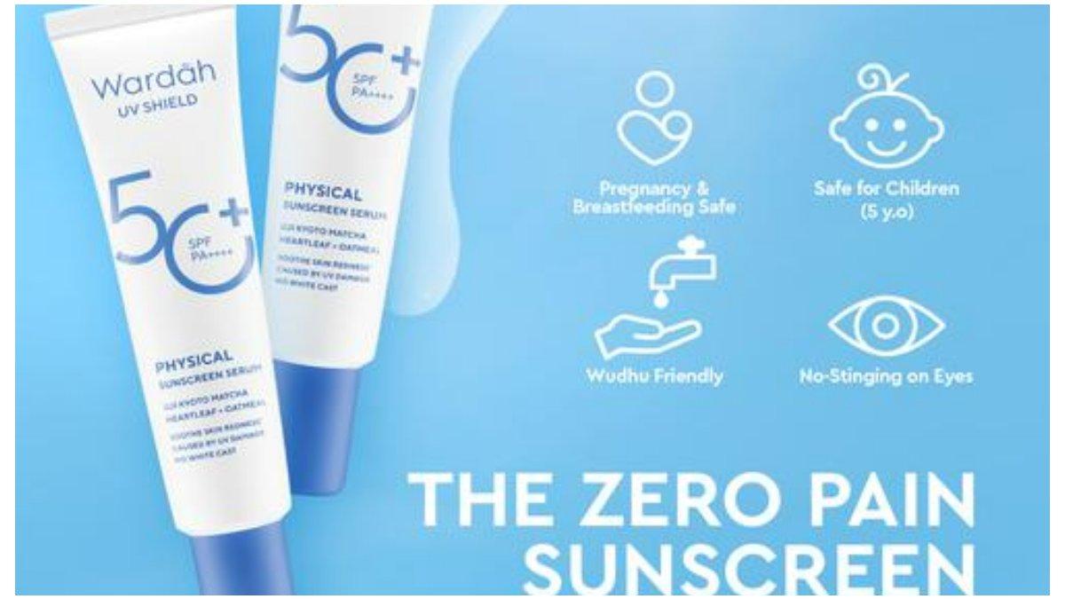 Wardah UV Shield Physical Sunscreen Serum SPF 50+ PA++++