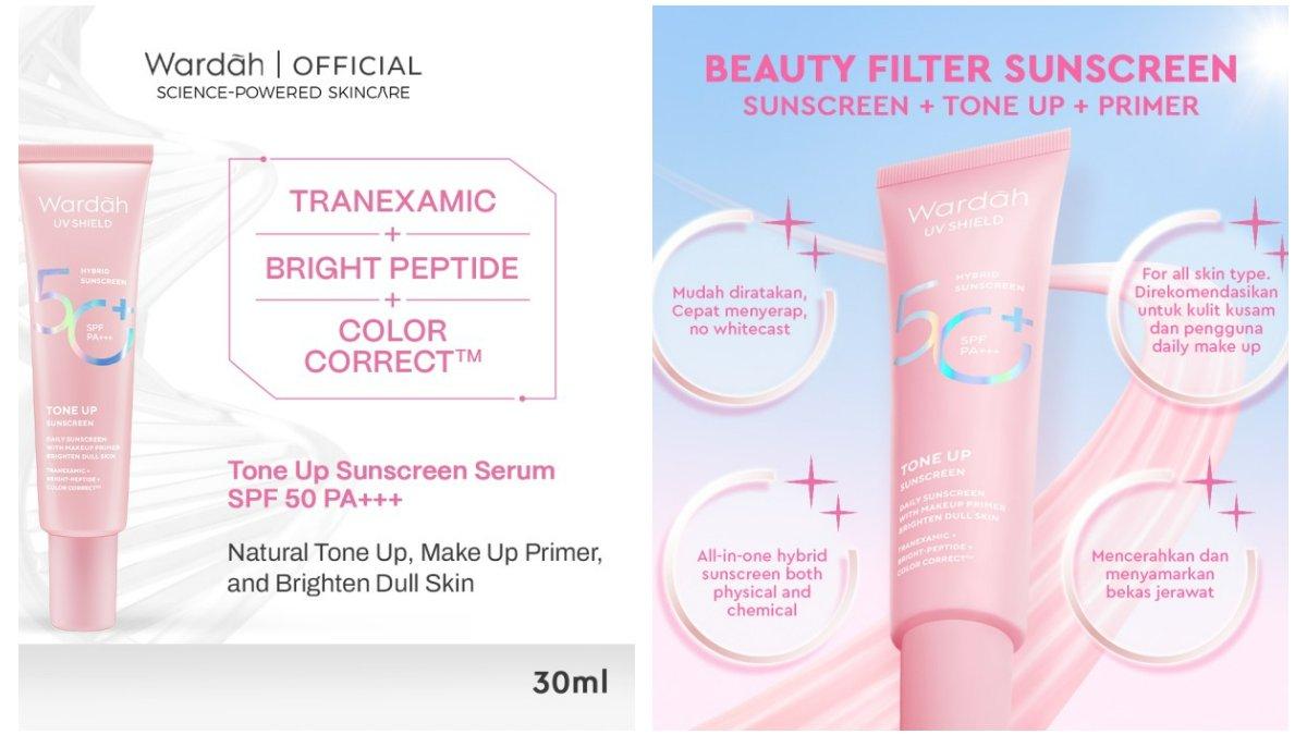 Wardah UV Shield Tone Up Sunscreen SPF 50+ PA+++ 