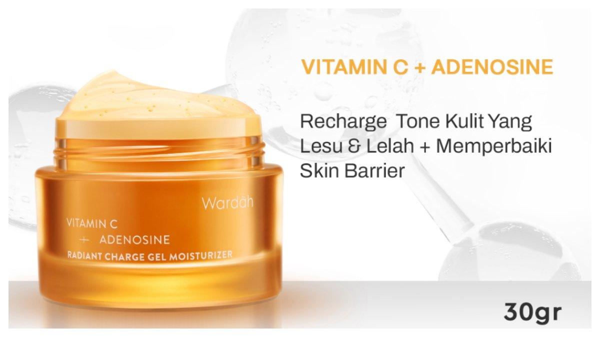 Wardah Vitamin C + Adenosine Radiant Charge Gel Moisturizer