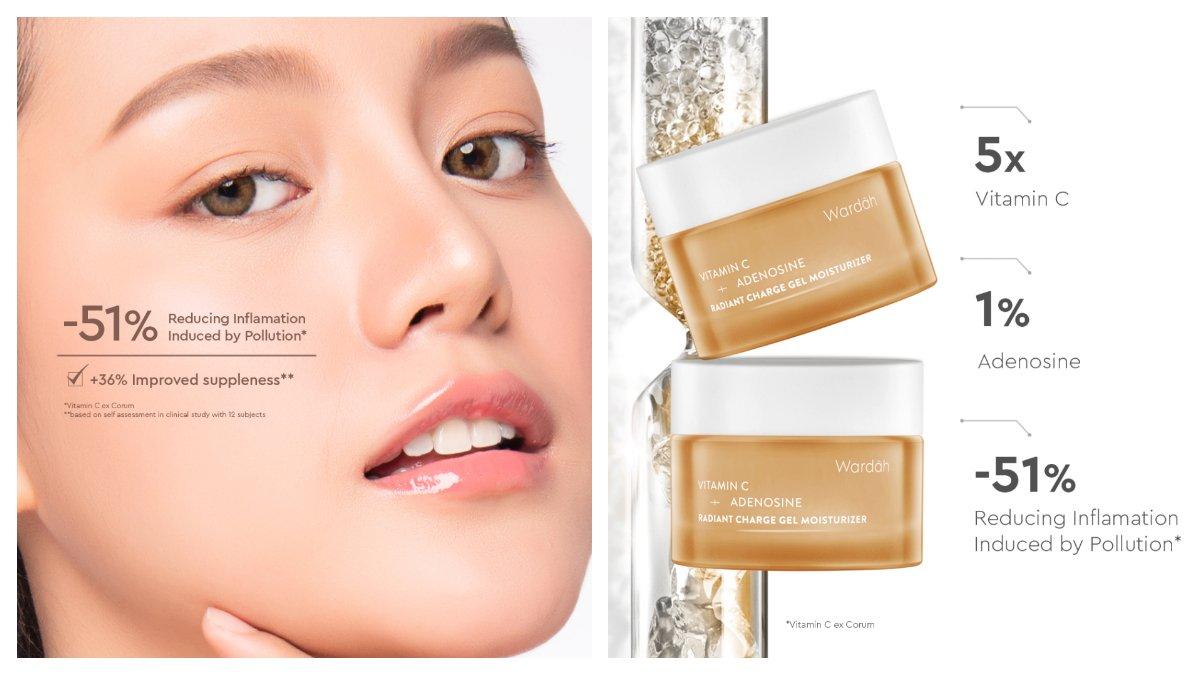 Wardah Vitamin C + Adenosine Radiant Charge Gel Moisturizer