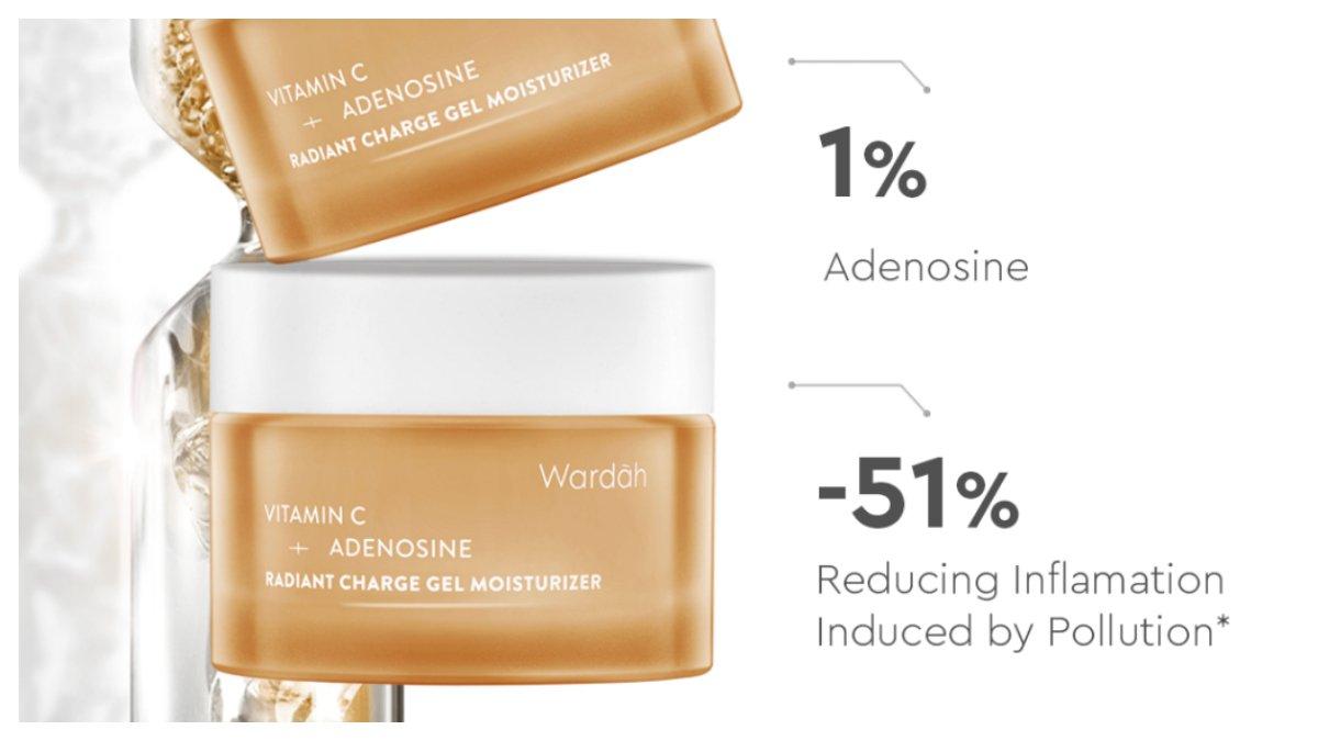 Wardah Vitamin C + Adenosine Radiant Charge Gel Moisturizer