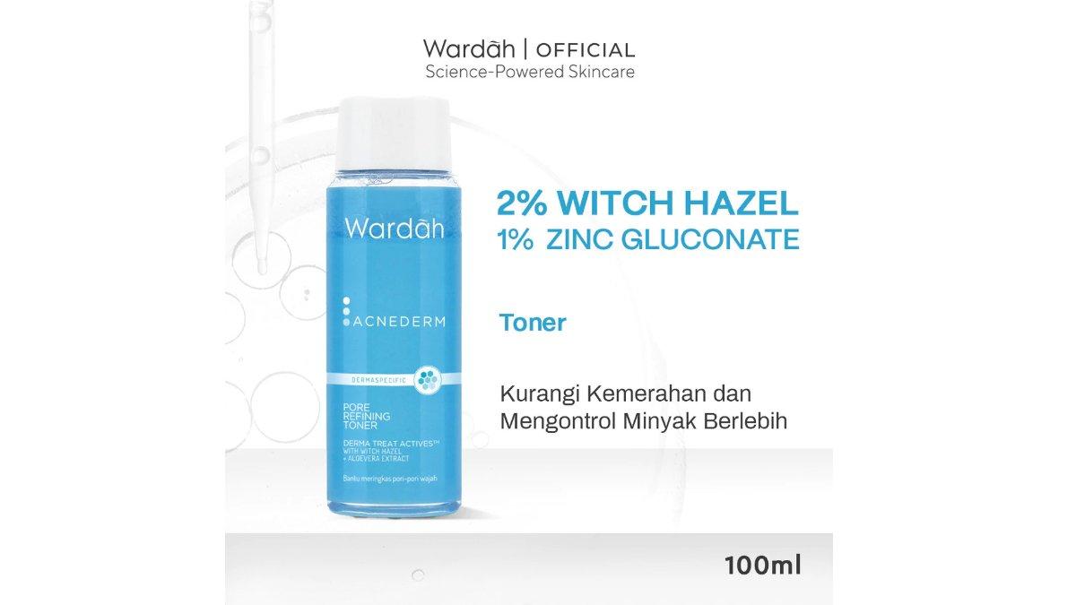 Wardah Witch Hazel + Zinc Gluconate Acnederm Pore Refining Toner