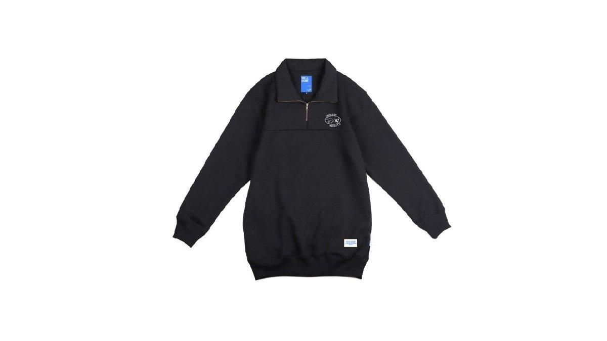 Welldone Sweatshirt Halfzipper 280gsm - Endless Ilussion Black Unisex