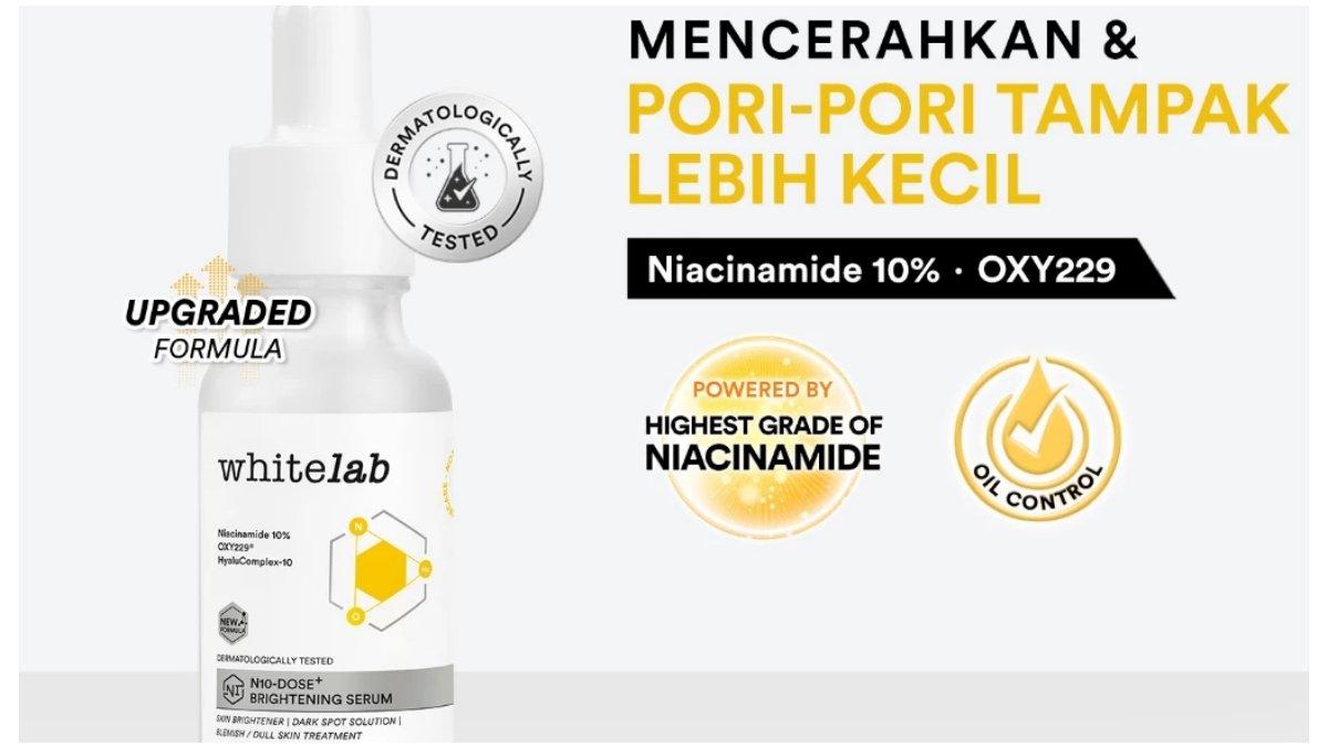 Whitelab N10-Dose+ Intense Brightening Serum Niacinamide 10 persen
