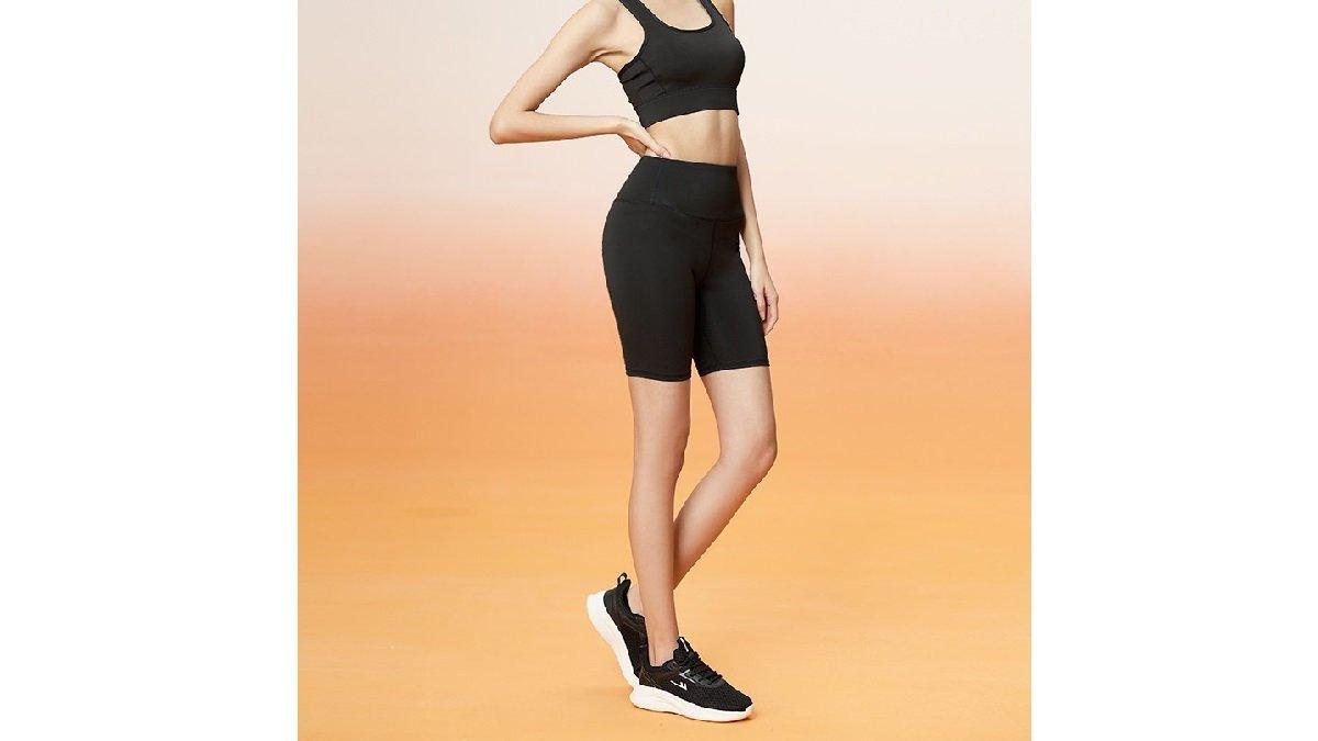 WiZi Legging Wanita 1/2 Celana Olahraga Wanita Pinggang Tinggi Legging Lari Zumba Yoga