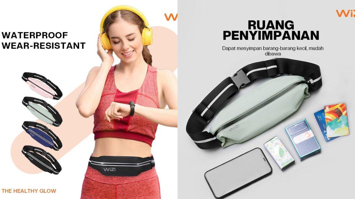 WiZi Tas Pinggang Tas Anti Air Pouch Pinggang Olahraga Tas Ponsel Untuk Berlari Tahan Air (AOYB)