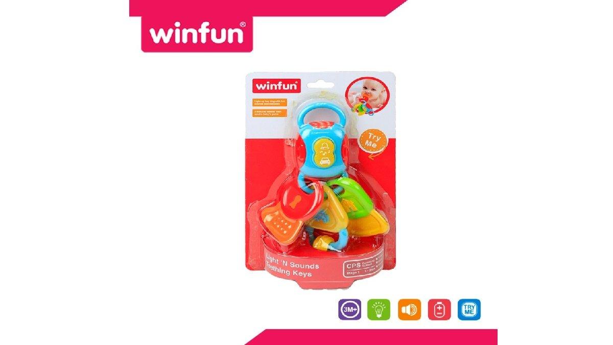 Winfun Light 'N Sounds Teething Keys W000185 Mainan Edukasi Anak Bayi