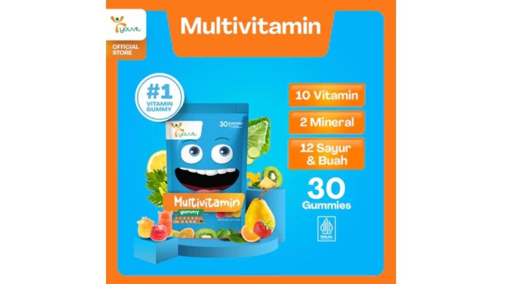 Youvit Multivitamin Gummy Anak - Isi 30 Pcs