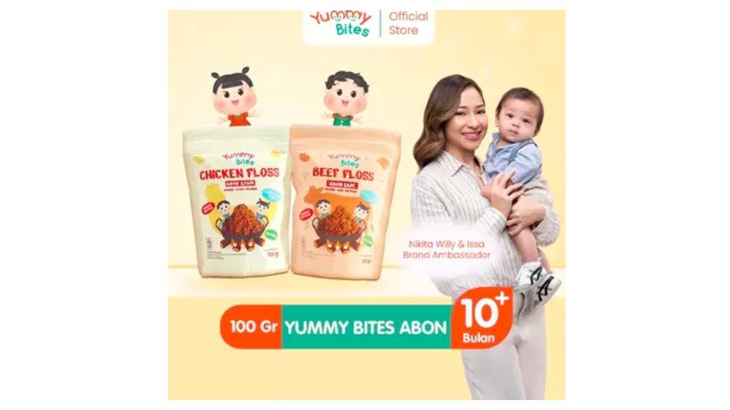 Yummy Bites Abon Mpasi & Anak 100 GR [Abon Ayam, Abon Sapi] - BB Booster - NO MSG