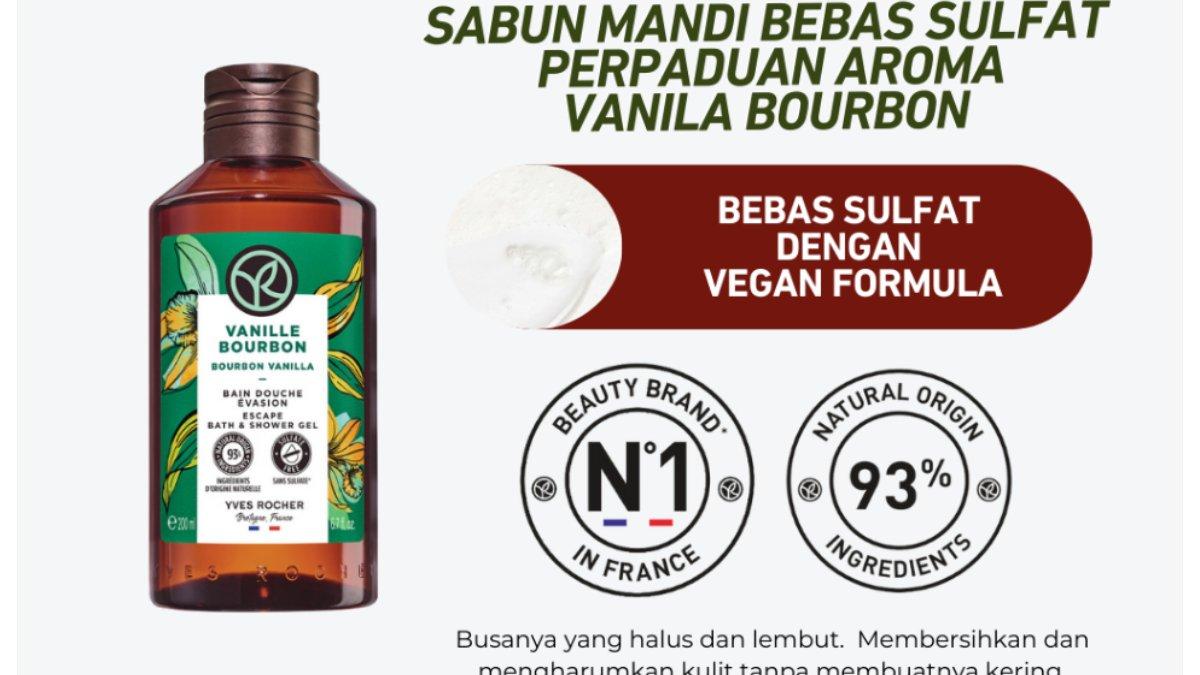  Yves Rocher Bourbon Vanilla Escape Bath & Shower Gel 
