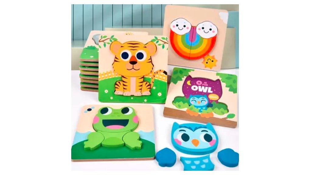 ZEN 047- 3D puzzle kayu mainan edukasi anak lucu wooden puzzle toys