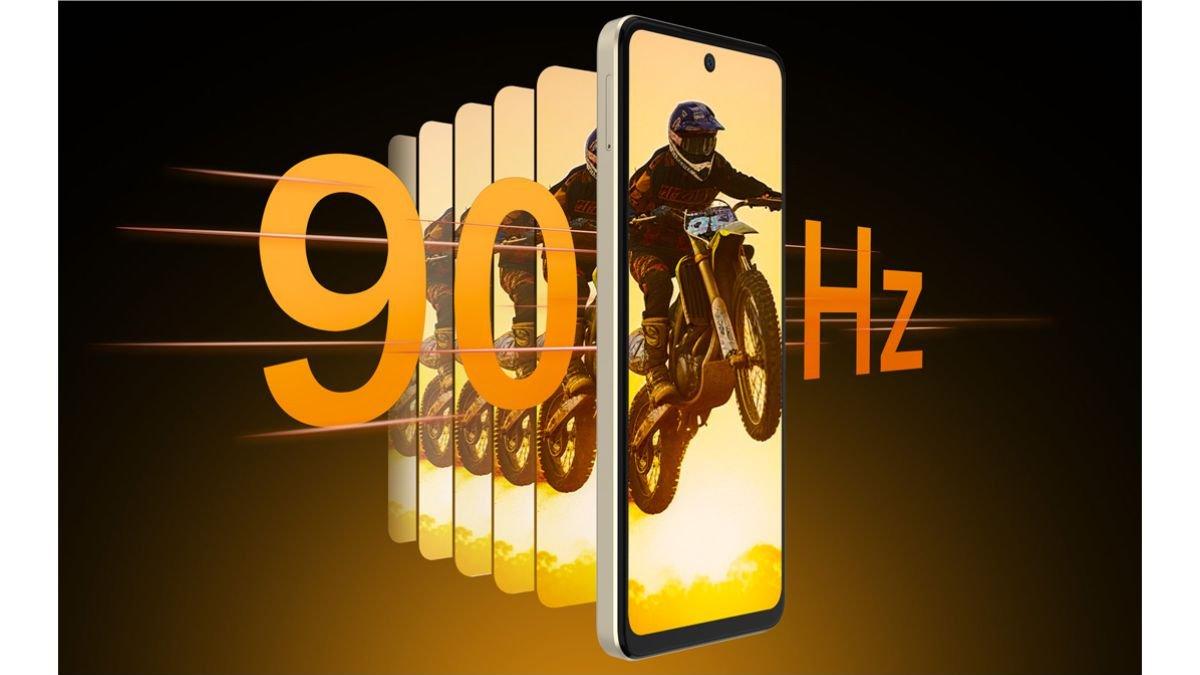 Ilustrasi layar ZTE nubia Music didukung refresh rate 90 Hz