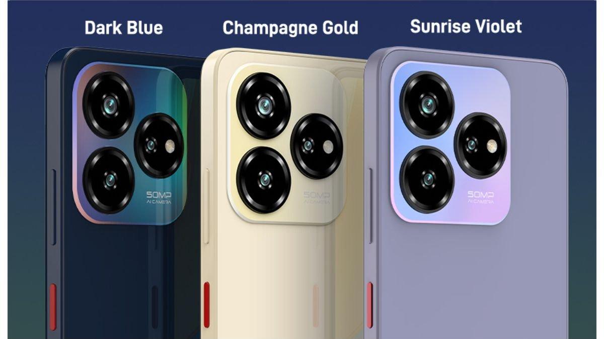 Ilustrasi desain modul kamera belakang ZTE nubia V60 Design
