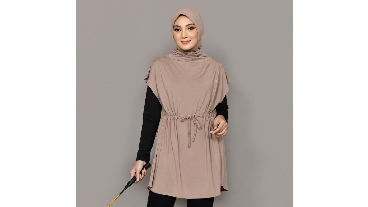 Zeea Outer Sport Hijab Hayfa P Raihana - Rekomendasi Baju Olahraga Wanita Muslimah.
