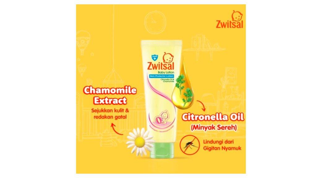 Zwitsal Baby Skin Protector Lotion Citronella & Chamomile Tube 100ml