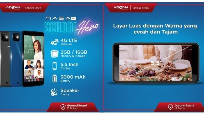 Spesifikasi HP ADVAN NASA Plus