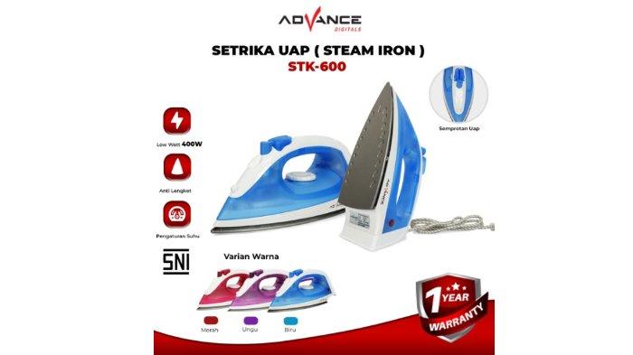 Advance Setrika Uap Listrik Anti Lengket STK-600