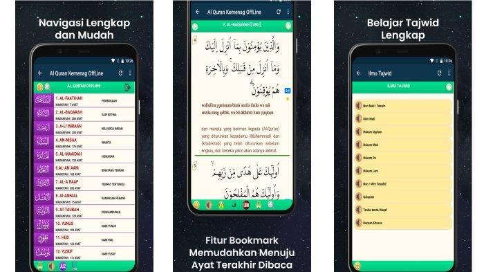 Al Quran Terjemahan Offline bisa dipasang di HP Android