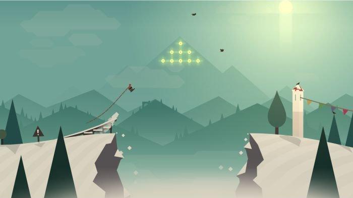 Tampilan game Alto’s Adventure