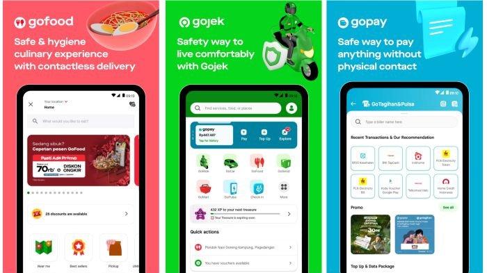 Ilustrasi aplikasi Gojek