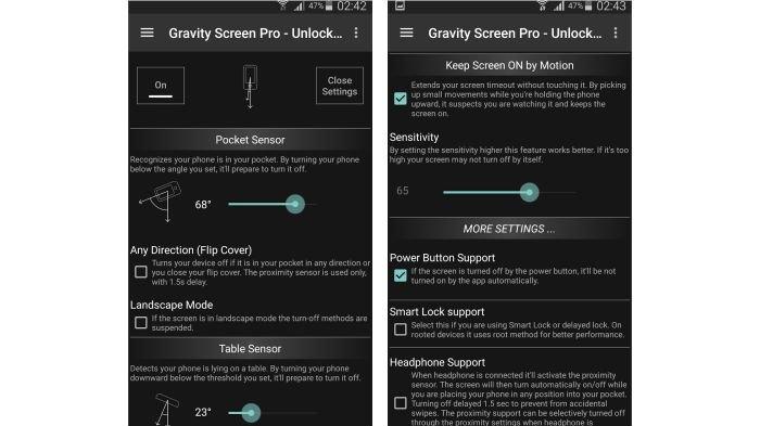 Aplikasi Gravity Screen di Google Play Store