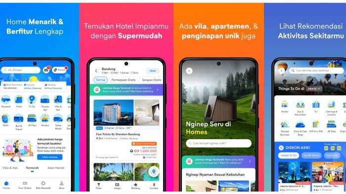 Aplikasi tiket.com bisa diunduh lewat Google Play Store dan App Store
