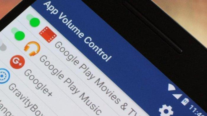 Ilustrasi pengaturan volume atau suara aplikasi di HP