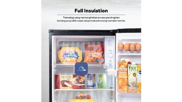 AQUA Kulkas 2 Pintu AQR-D270 dengan fitur full insulation.
