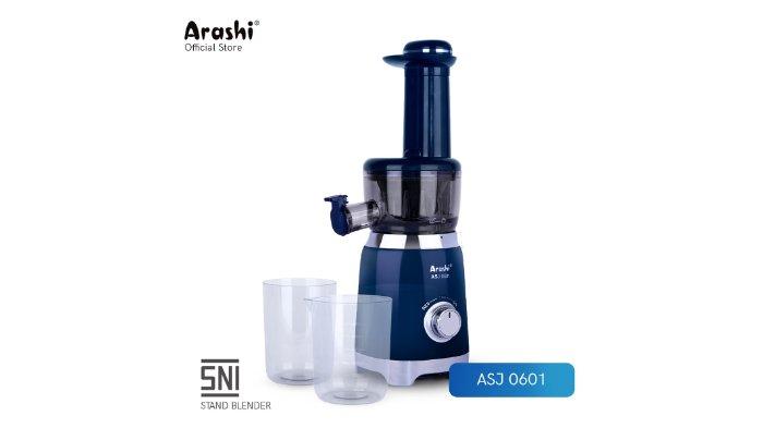 Arashi Slow Juicer ASJ 0601 solusi praktis bikin jus segar dan bernutrisi.