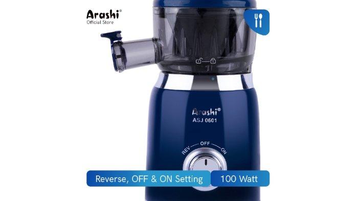 Arashi Slow Juicer ASJ 0601 solusi praktis bikin jus segar minim ampas.