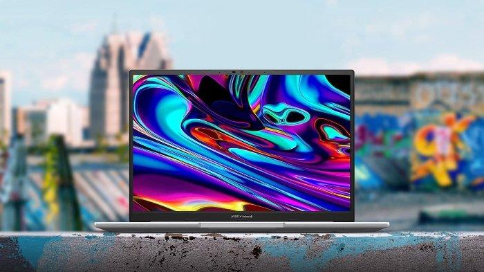 Ilustrasi tampilan layar laptop