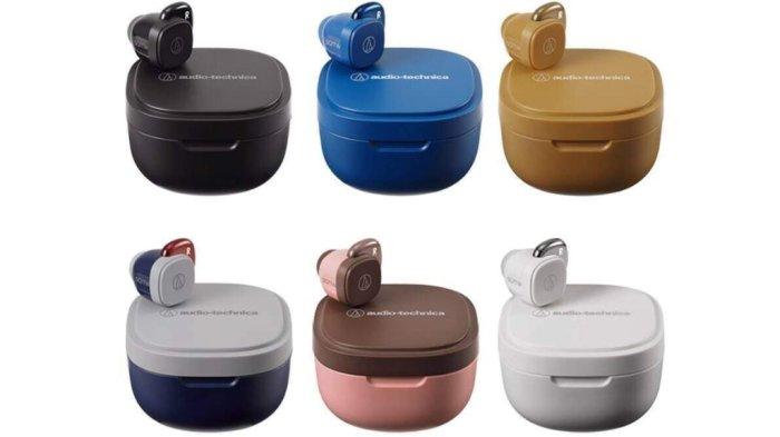 Audio Technica ATH-SQ1TW Wireless Earbuds SQ1 TW SQ 1 TWS Earphone Ath - Navy Red