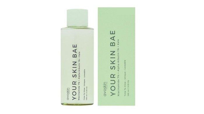 Avoskin Your Skin Bae Niacinamide 7 persen + Alpha Arbutin 1% + Kale Toner