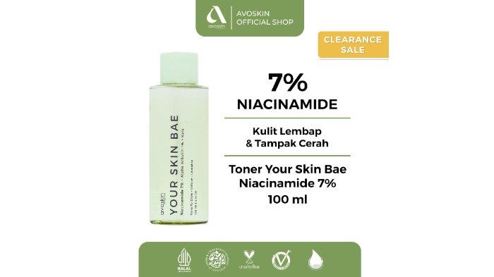 avoskin Your Skin Bae Toner Niacinamide 7 persen + Alpha Arbutin 1 persen + Kale