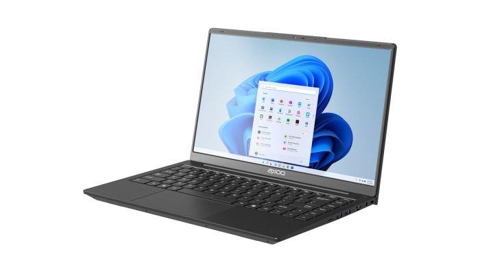 axioo HYPE 5 AMD hadir dengan desain bodi yang cenderung simpel, terdapat beberapa port di sisi kanan dan kirinya