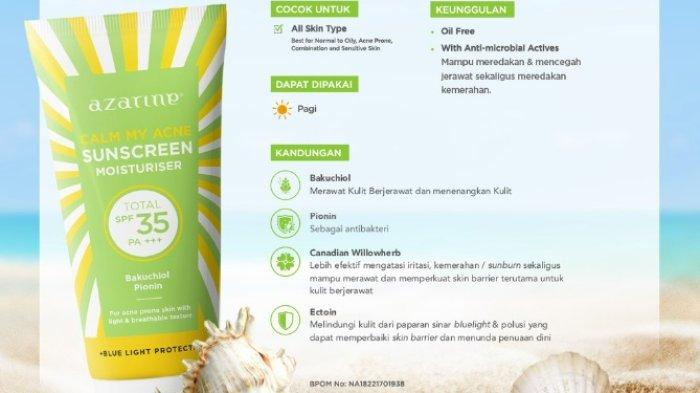 AZARINE Calm My Acne Sunscreen Moisturiser SPF35 PA+++